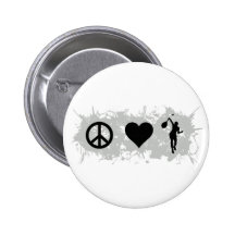 Tennis Girl 4 Pinback Button