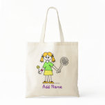 Tennis Girl Canvas Bag
