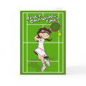 Tennis Girl Birthday Card