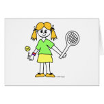 Tennis Girl Cards