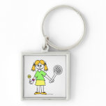 Tennis Girl Keychains