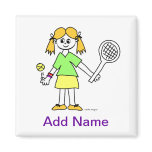 Tennis Girl Magnet