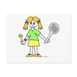 Tennis Girl Postcards