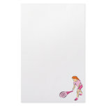Tennis Girl Stationery Paper