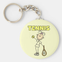 TENNIS Girl Tshirts and Gifts Keychain