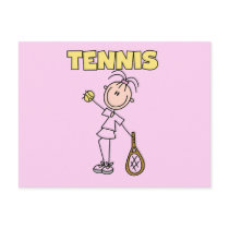 TENNIS Girl Tshirts and Gifts postcards by stick_figures TENNIS Girl Tshirts and Gifts postcards