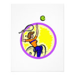 Tennis Girl Wheelchair Custom Invitations