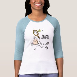 Tennis Goddess Stick Figure T-Shirt shirt
