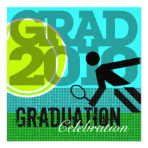 Tennis Graduation Party 1 Invitation