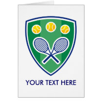 Tennis Greating Card For Men, Women Or Kids cards