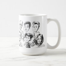 Tennis Holiday Caricature Mug 11a