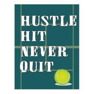 Tennis Hustle Postcard