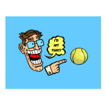 Tennis I'd hit that Post Cards