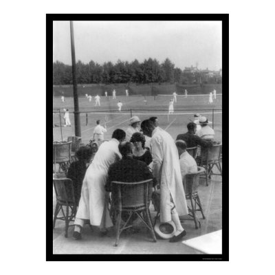 Tennis in Shanghai, China 1918 Print by lc_vintagephotos
