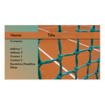 tennis instructor business card template