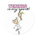 Tennis is My Sport Stickers by stick_figures Tennis is My Sport Stickers