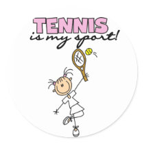 Tennis is My Sport Stickers by stick_figures Tennis is My Sport Stickers