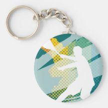 Tennis key chain and keychains