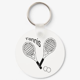 tennis keychain keychain