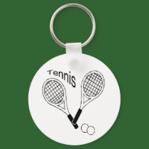 tennis keychain