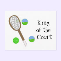 Tennis - King of the Court postcards