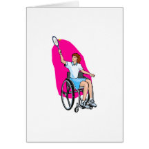 Tennis Lady Greeting Cards