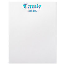 TENNIS letterhead by HobbiesLeisure TENNIS letterhead