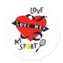 TENNIS Love Me? Love My Sport! stickers by sportsstuff TENNIS Love Me? Love My Sport! stickers
