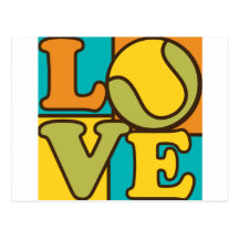 Tennis Love Post Cards