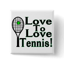 Tennis Love To Love buttons