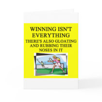 tennis lover greeting card