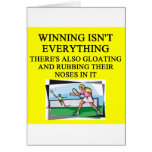 tennis lover greeting card