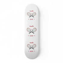 Tennis Lover Hearts Skate Decks
