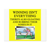 tennis lover post card