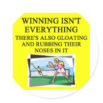 tennis lover sticker
