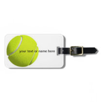 tennis luggage tag