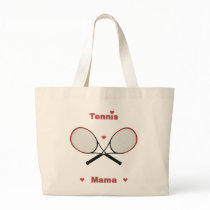 Tennis Mama Hearts Canvas Bag