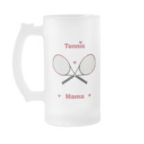 Tennis Mama Hearts Mugs