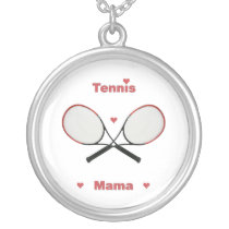 Tennis Mama Hearts Necklaces