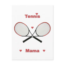 Tennis Mama Hearts Postcards