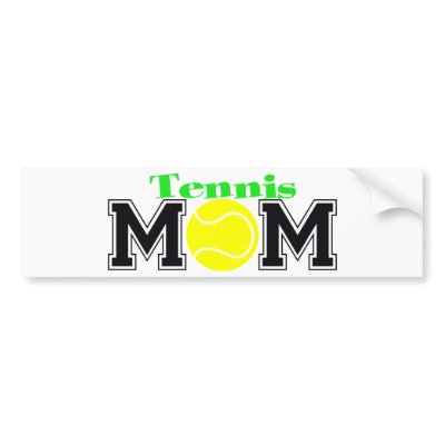 Tennis Mom Bumper Sticker by LushLaundry