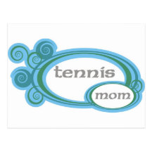 Tennis Mom Swirl Postcard