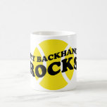 Tennis mug gift with funny slogan saying