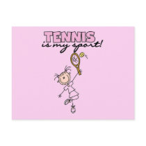 Tennis My Sport Tshirts and Gifts postcards by stick_figures Tennis My Sport Tshirts and Gifts postcards