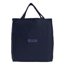 Tennis Name Drop embroidered bags by ZazzleEmbroidery Tennis Name Drop embroidered bags