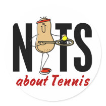 Tennis Nut 2 stickers