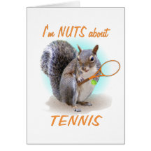 Tennis Nut Greeting Cards