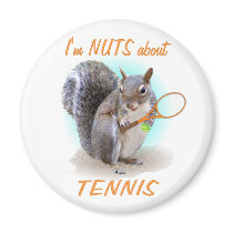 Tennis Nut Fridge Magnet