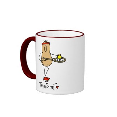 Tennis Nut Mug by stick_figures