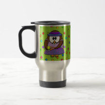 tennis-owl coffee mug